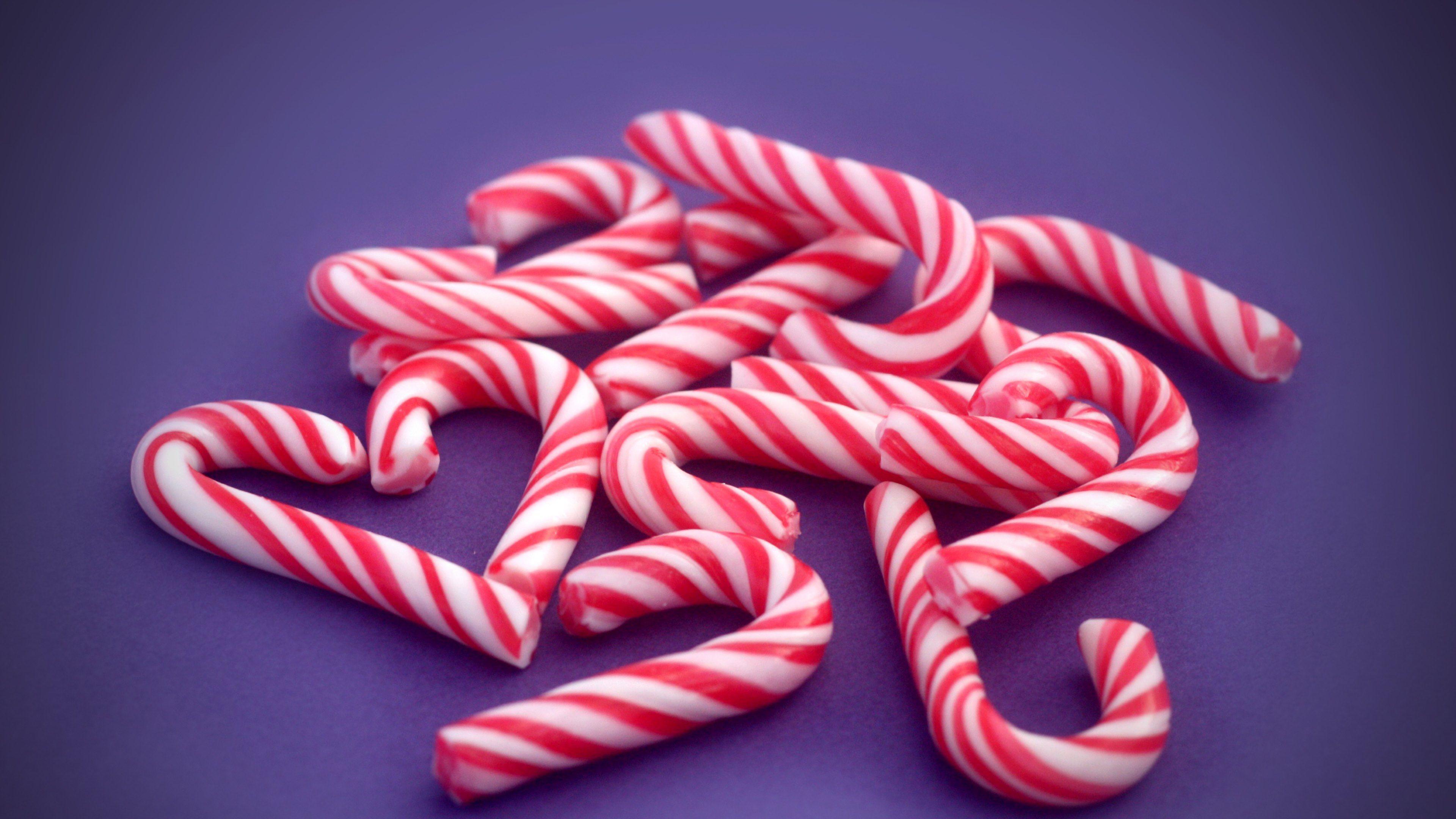 3840x2160 Candy Cane Wallpaper Q199