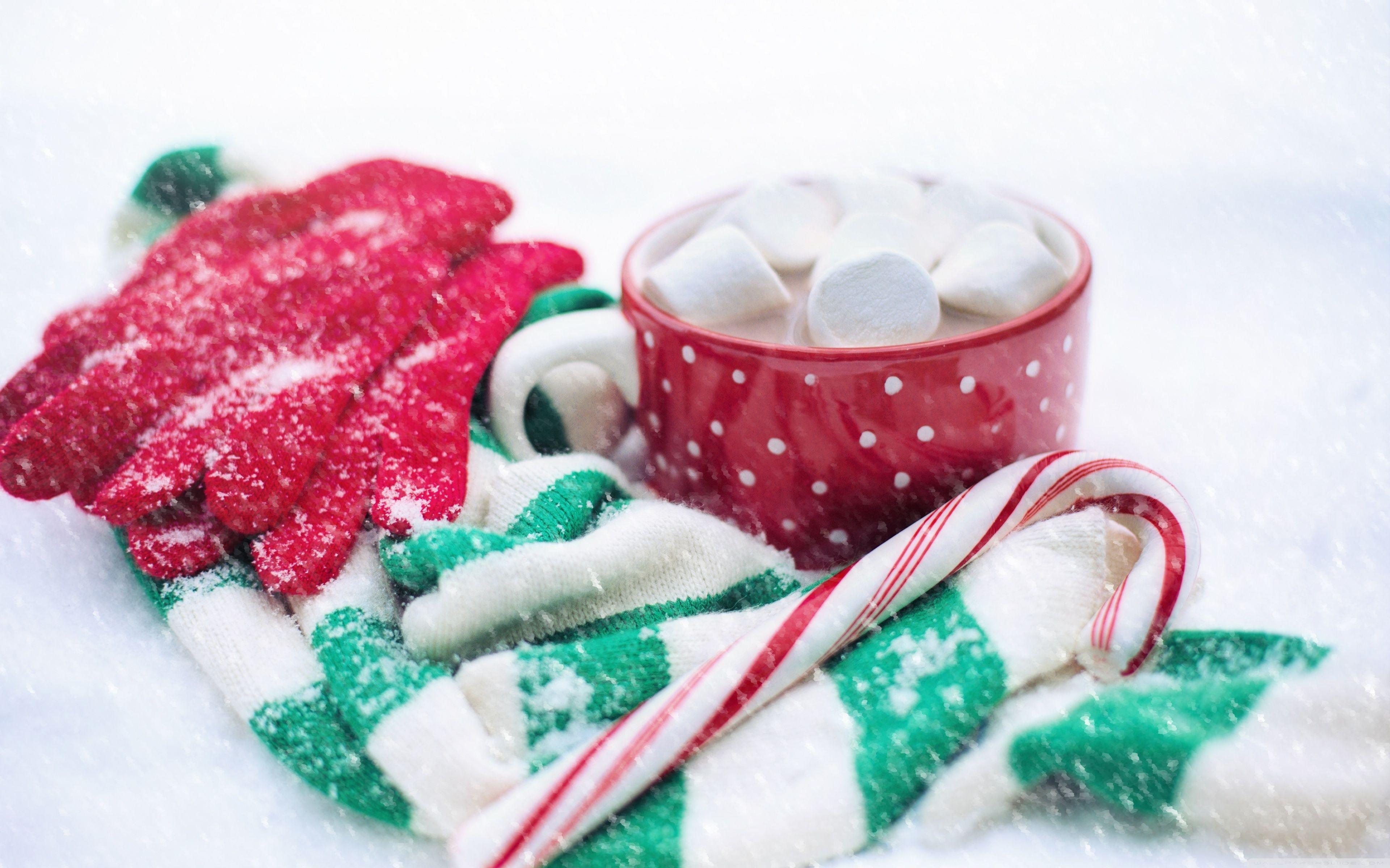 3840x2400 Candy Cane Christmas High Definition wallpaper