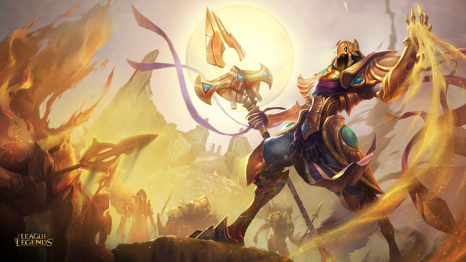1920x1080 Azir Emperor of Sands Full HD Wallpaper