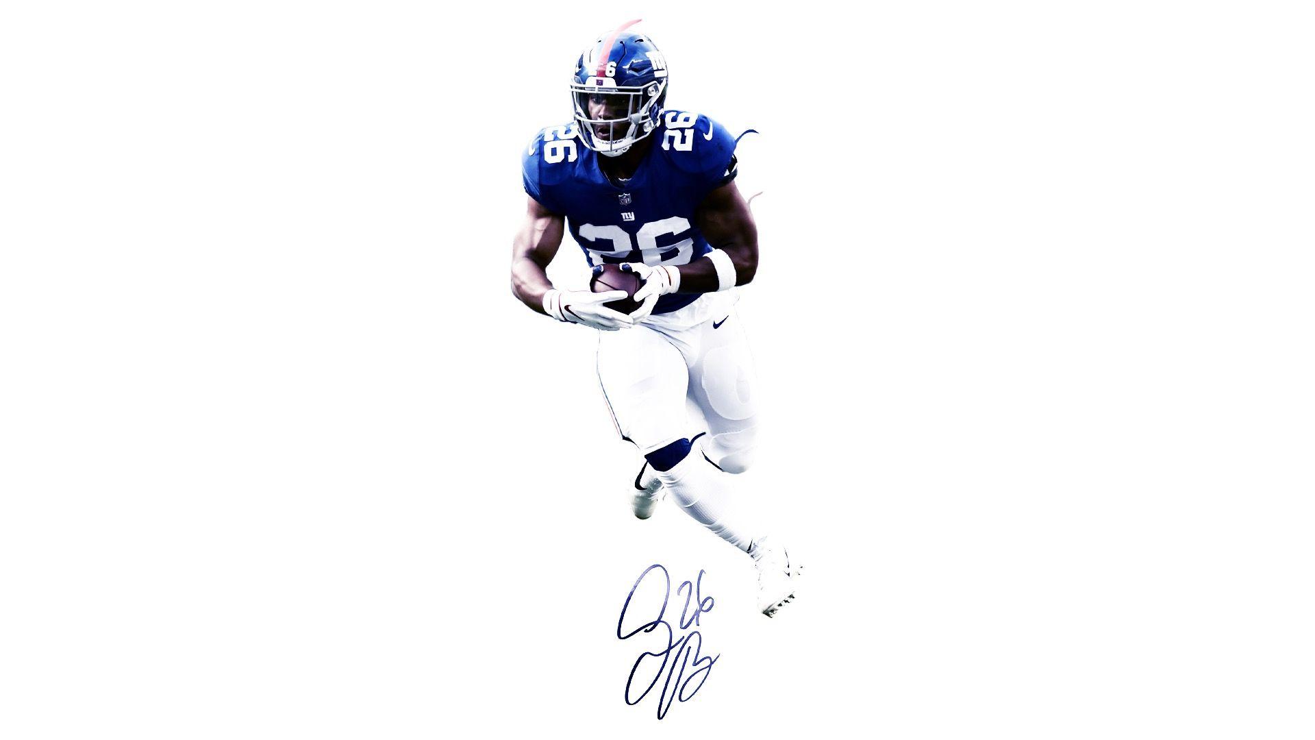 Download Saquon Barkley Deigital Glow Art Mobile Wallpaper