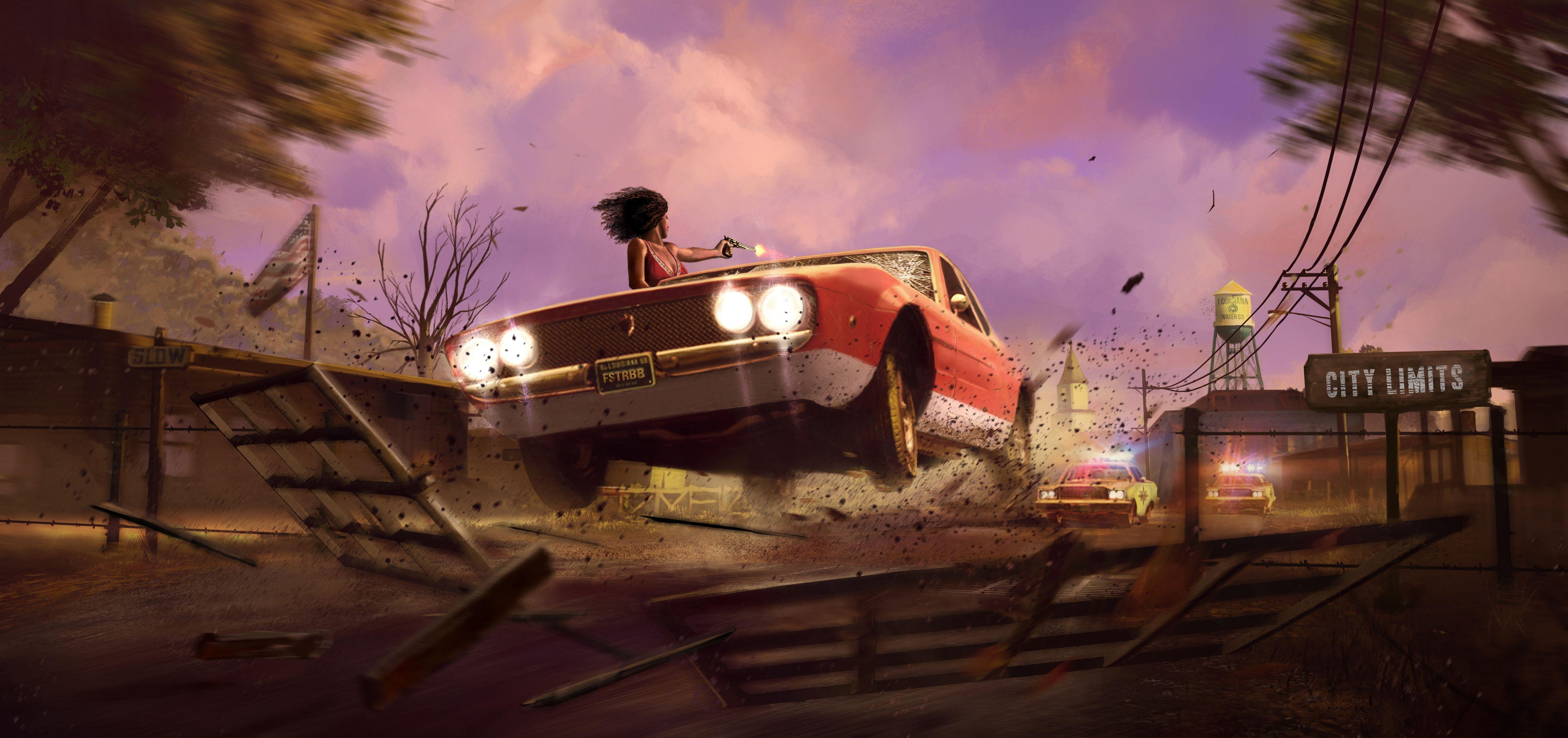 5200x2448 Wallpaper Mafia Faster Baby, DLC, 5K, Games