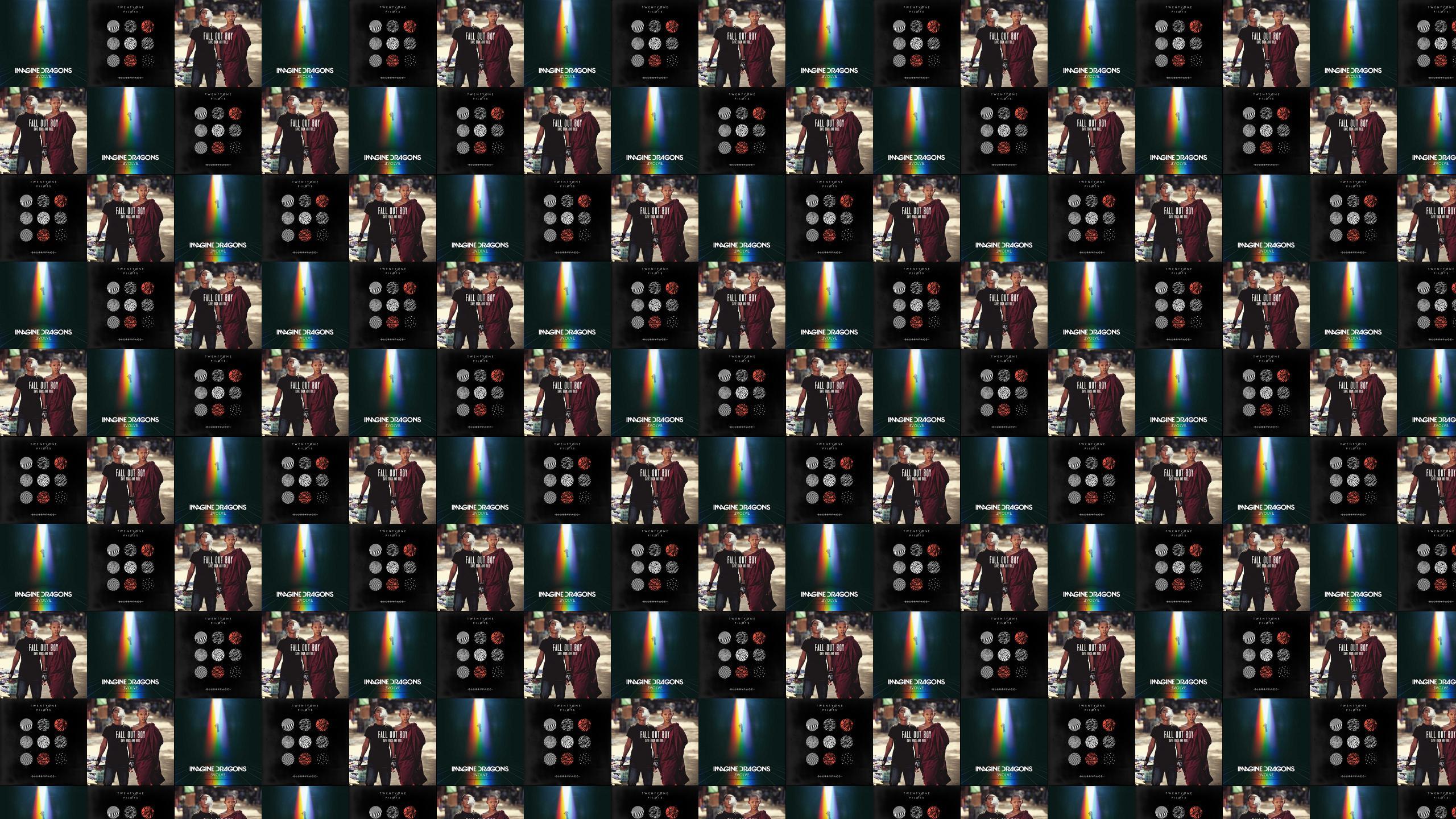 2560x1440 Imagine Dragons Evolve Twenty One PIlots Blurry FAce
