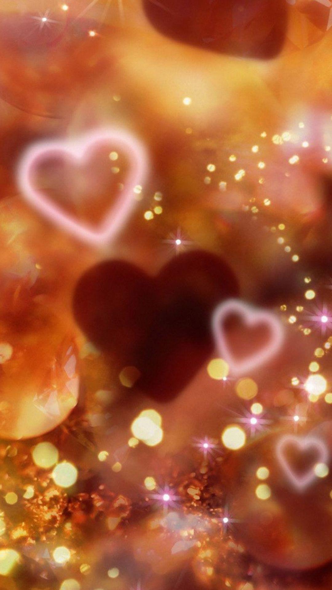 1080x1920 Shiny Love Sparkle Light Glitter Background #iPhone #plus