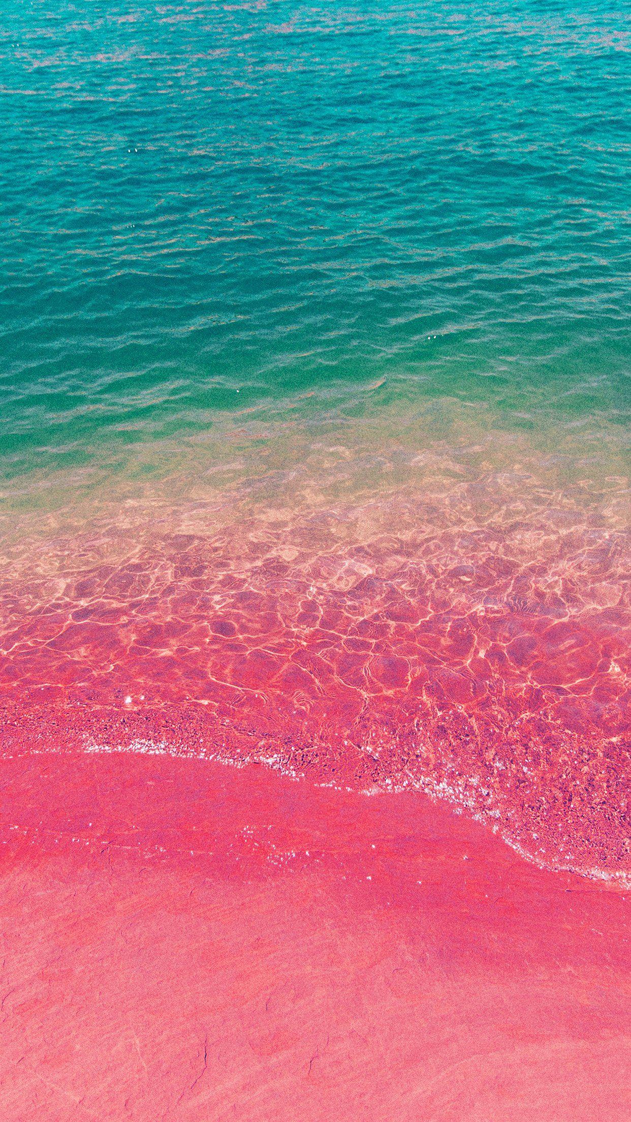 Заставка на айфон 7. Айфон IOS 11. Розовое море. Розовое лето. Море с розовым песком.