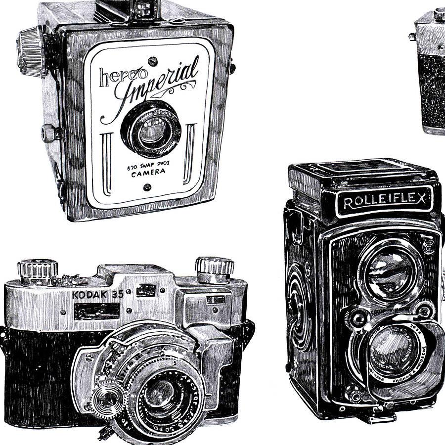 900x900 Vintage Camera Drawing Tumblr 65119