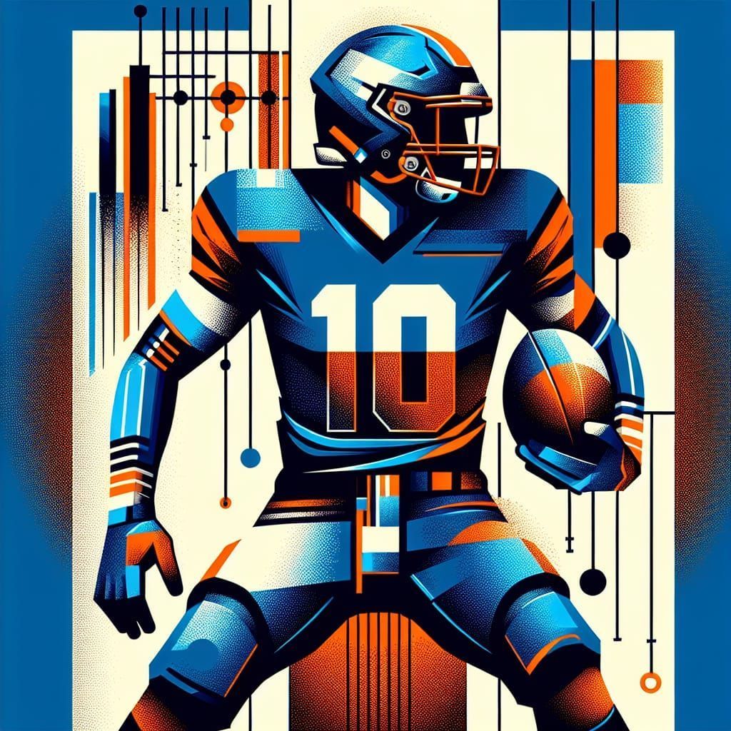 1024x1024 Bo Nix, the Denver Broncos football player