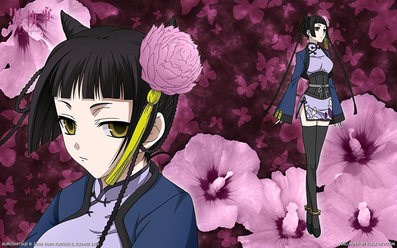 1280x800 Desktop Wallpaper KuroShitsuji Girls Anime