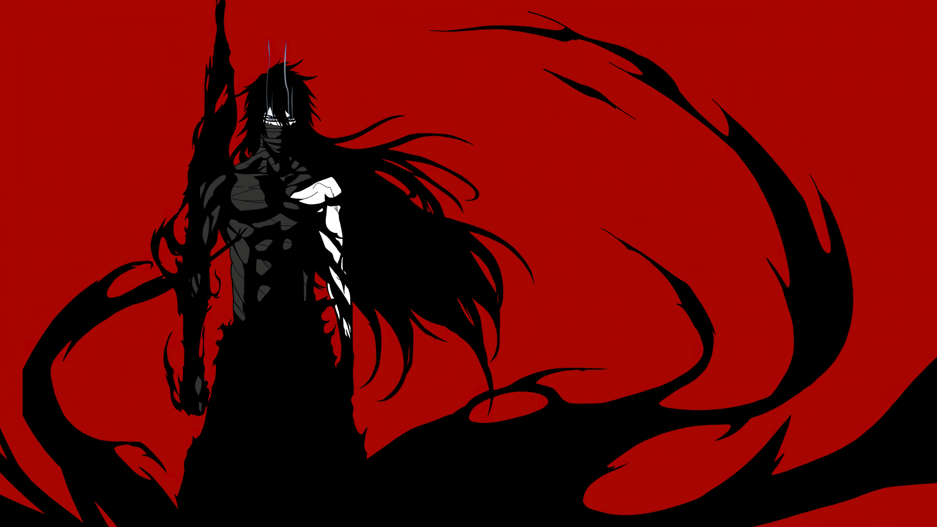 3840x2160 Ichigo Kurosaki Wallpaper 4K, Bleach, 5K, Red background