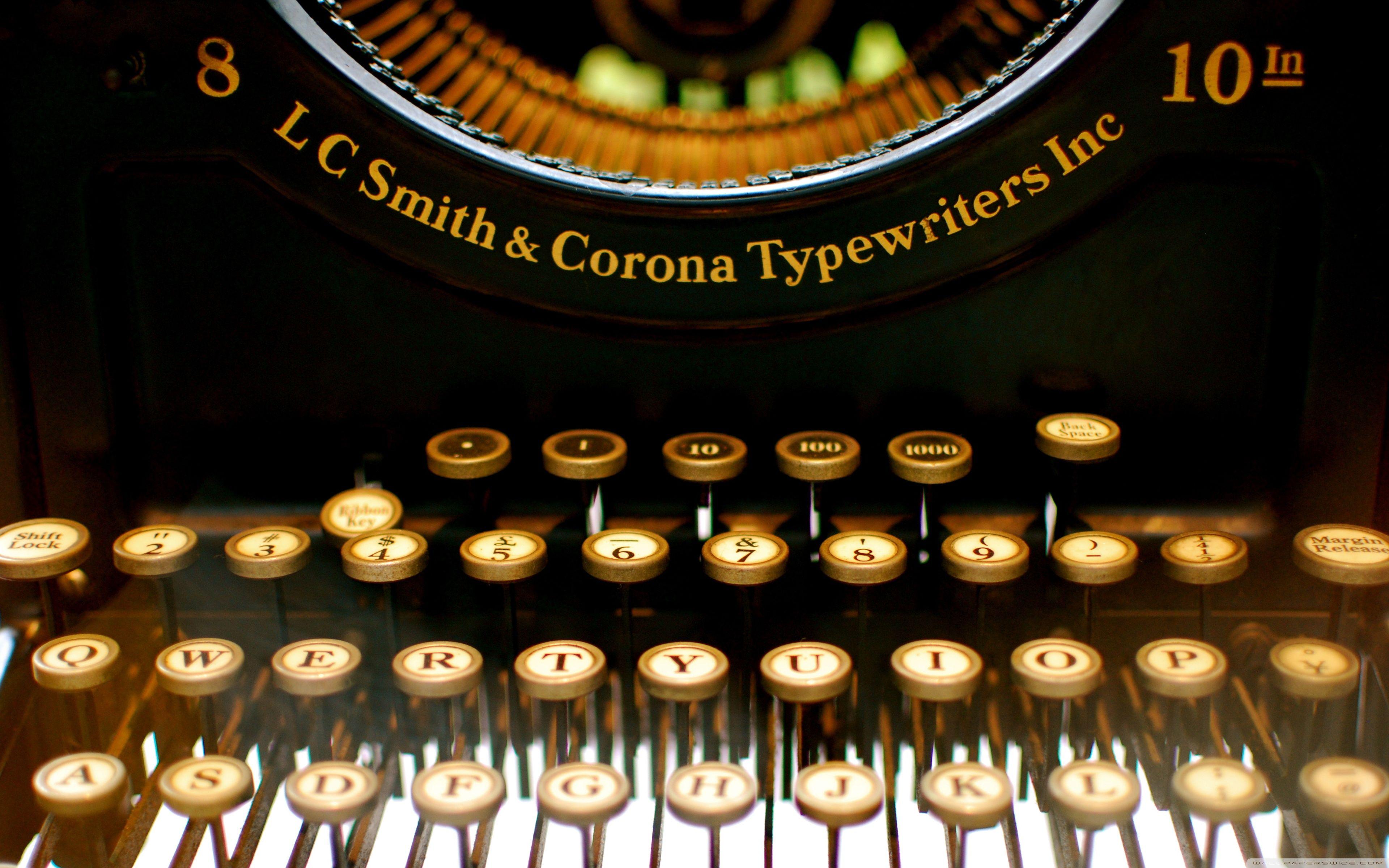 3840x2400 Typewriter HD Wallpaper and Background Image