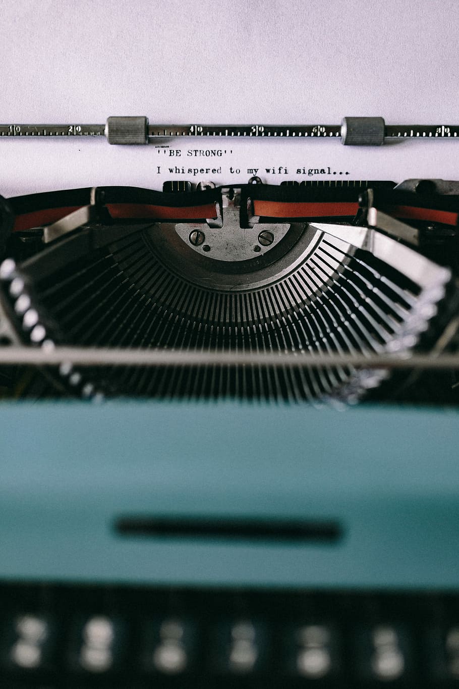 910x1365 HD wallpaper: Closeup view of typing quotes on the old typewriter, vintage
