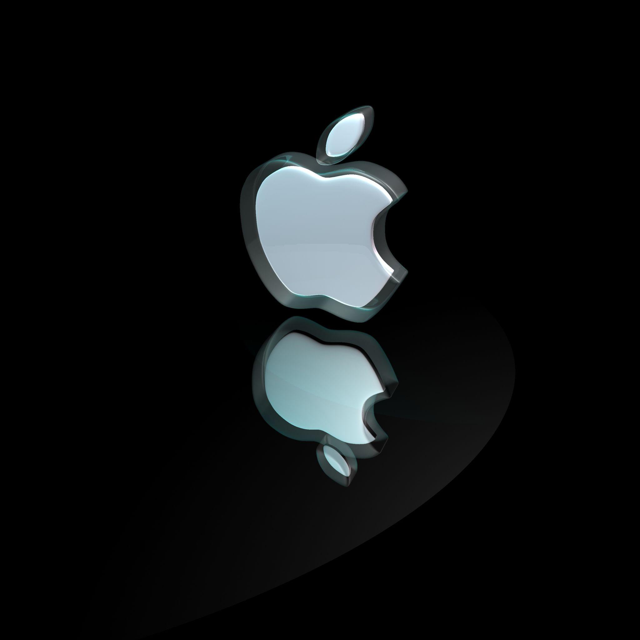 2048x2048 3D Apple Logo iPad Air Wallpaper Free Download