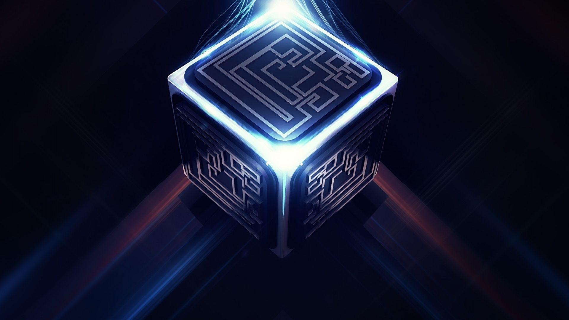 1920x1080 3D Cube Maze Mac Wallpaper Download