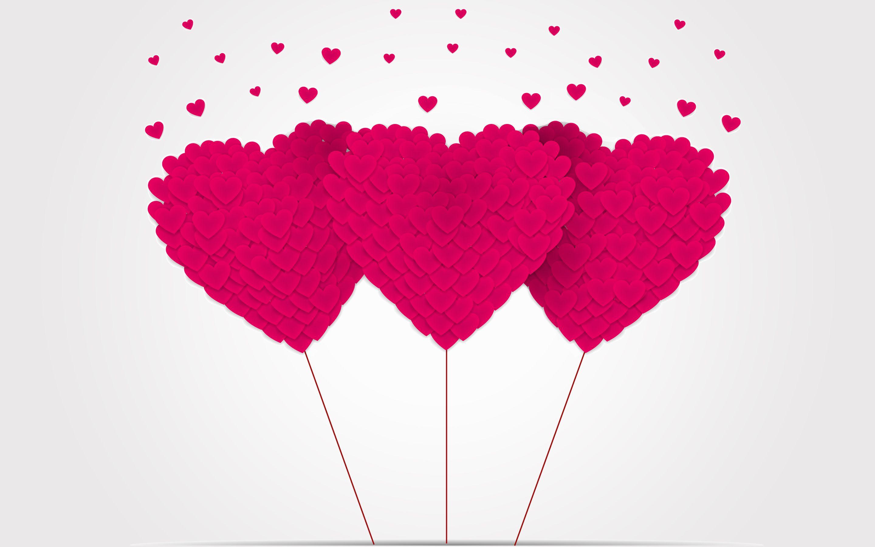 2880x1800 Pink Hearts Wallpaper For iPhone #rmQ