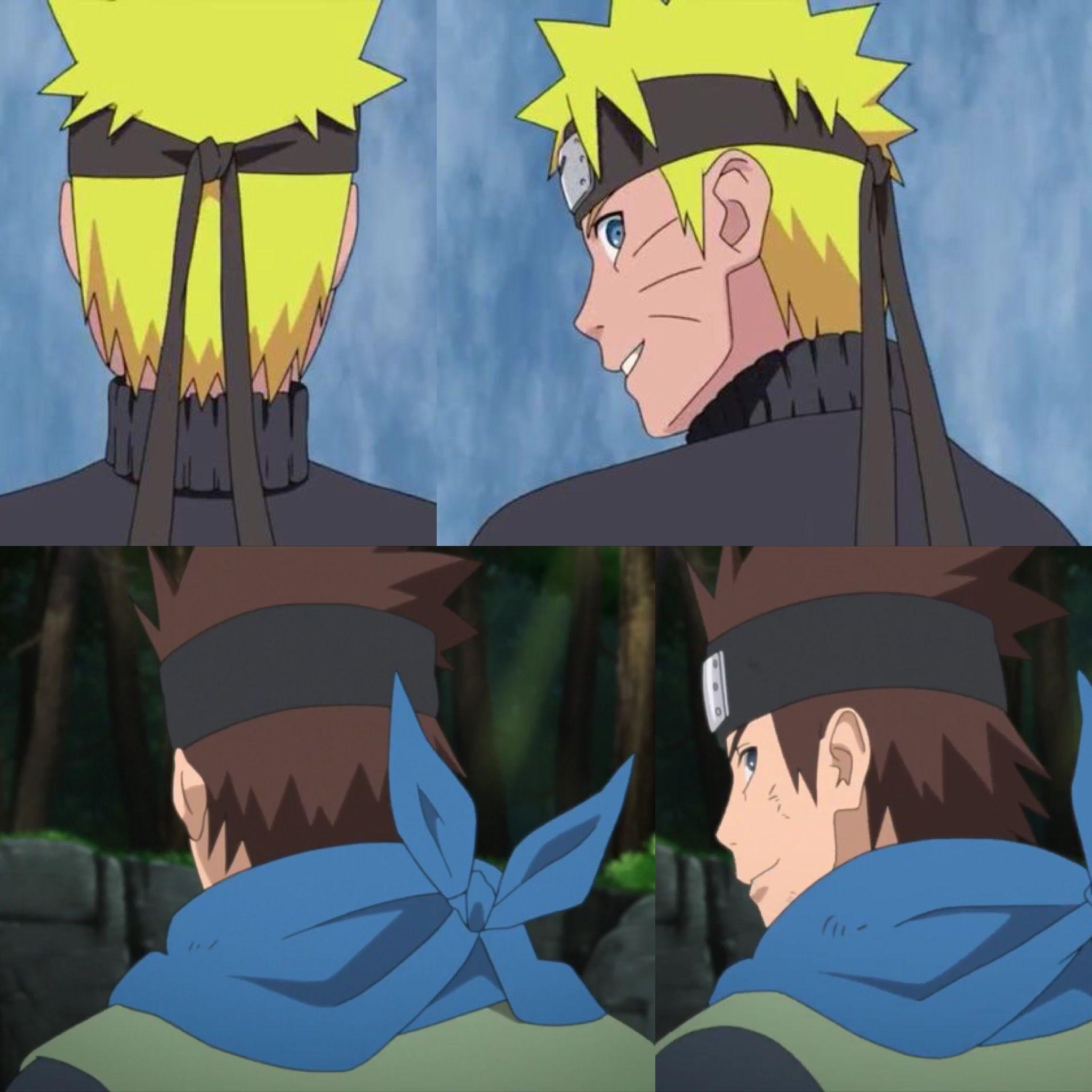 2048x2048 Naruto Uzumaki (Teenager) and Konohamaru Sarutobi (Adult