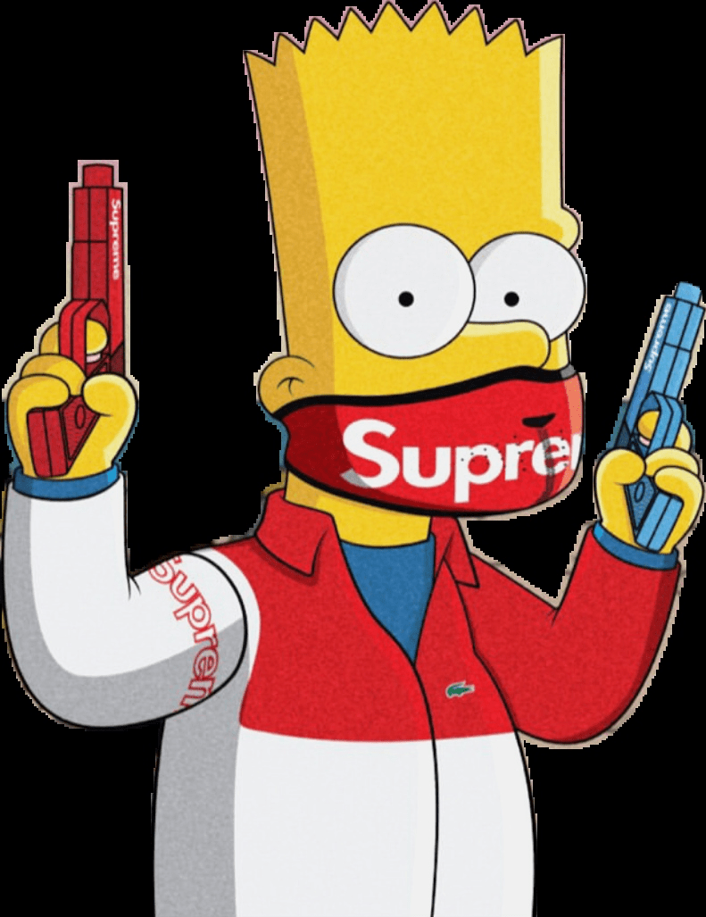 791x1027 Bart Simpson Gang tối cao, Tải xuống hình nền & nền HD