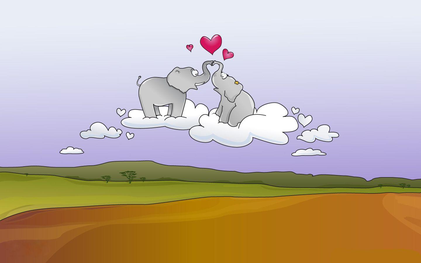 1440x900 Cartoon Elephant Image by Jeltje Leatherland on GoldWallpaper