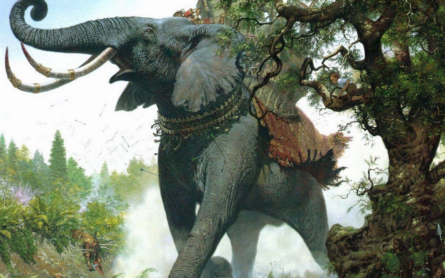 1440x900 Elephant Art Wallpaper • dodskypict