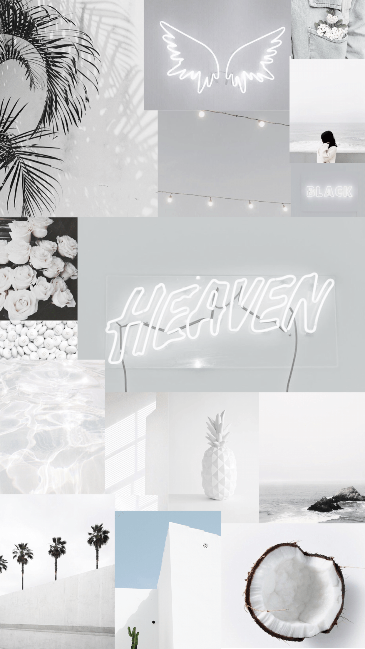 1242x2208 White Aesthetic Tumblr Wallpaper