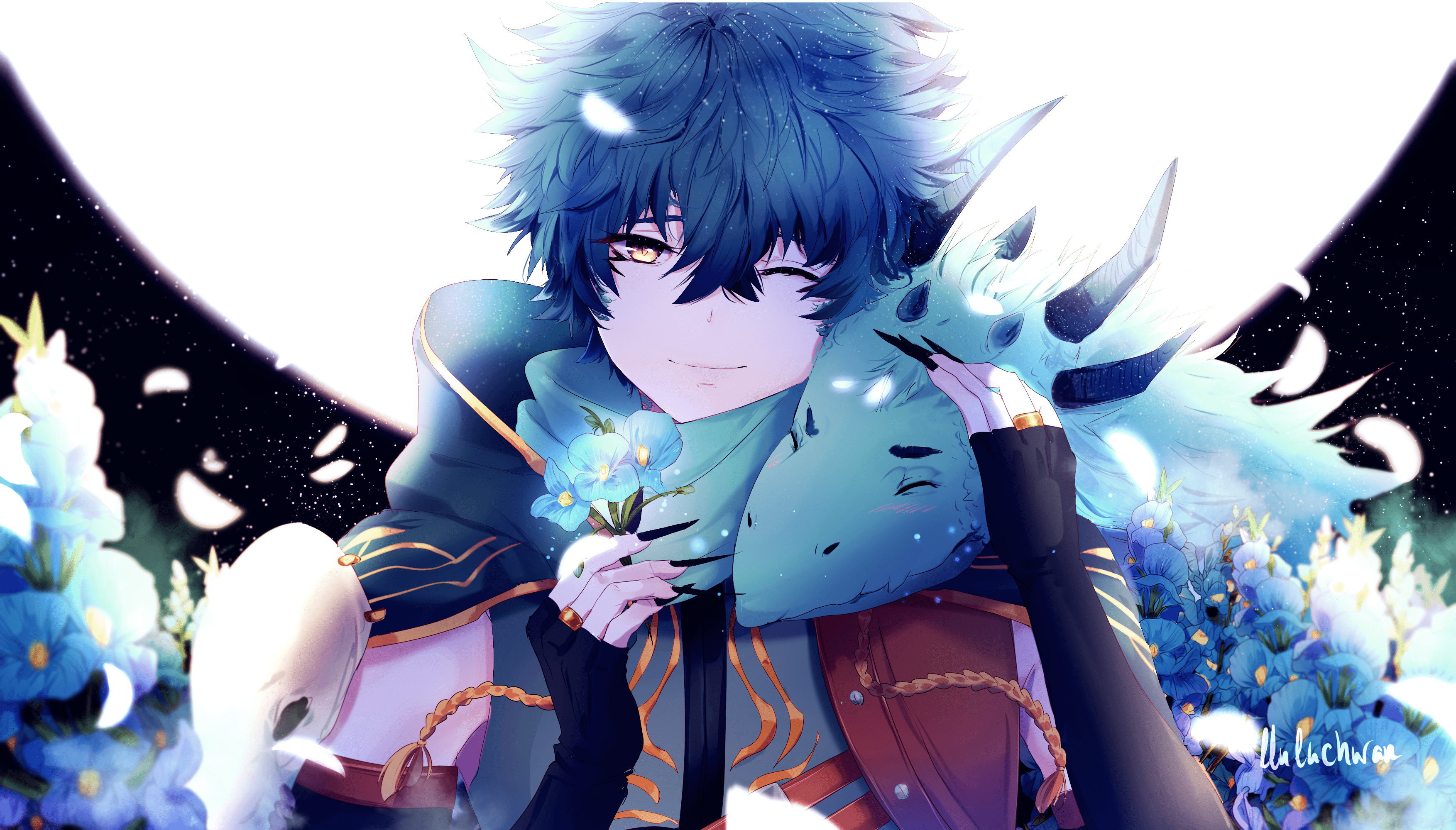 3507x2000 Animated Boy Wallpaper