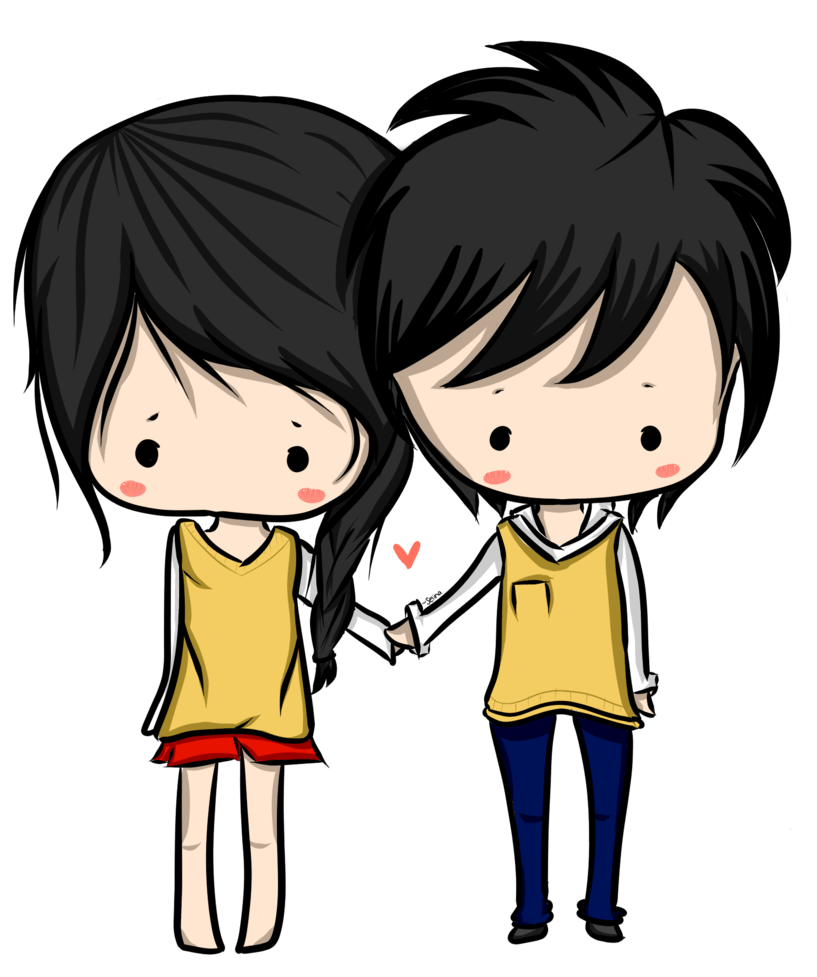 817x977 Anime Couple PNG Image Transparent Free Download