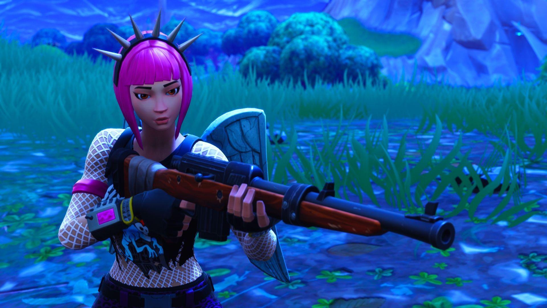 1920x1080 HD Wallpaper of Power Chord Fortnite Battle Royale Video Game