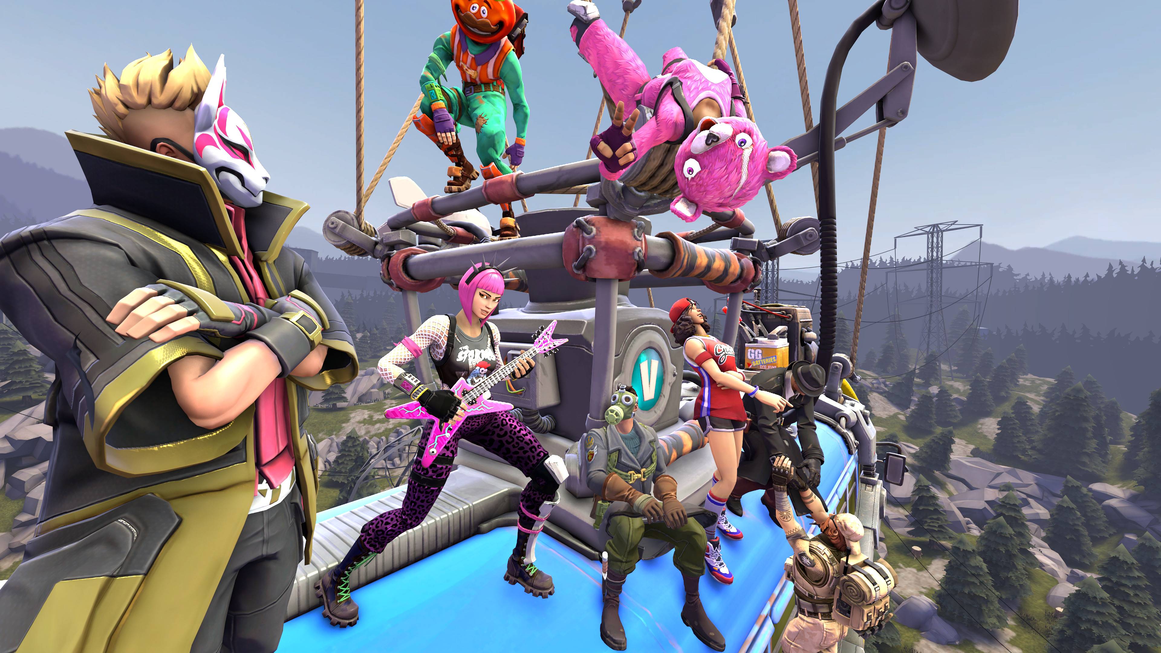 3840x2160 Power Chord 4K 8K HD Fortnite Battle Royale Wallpaper