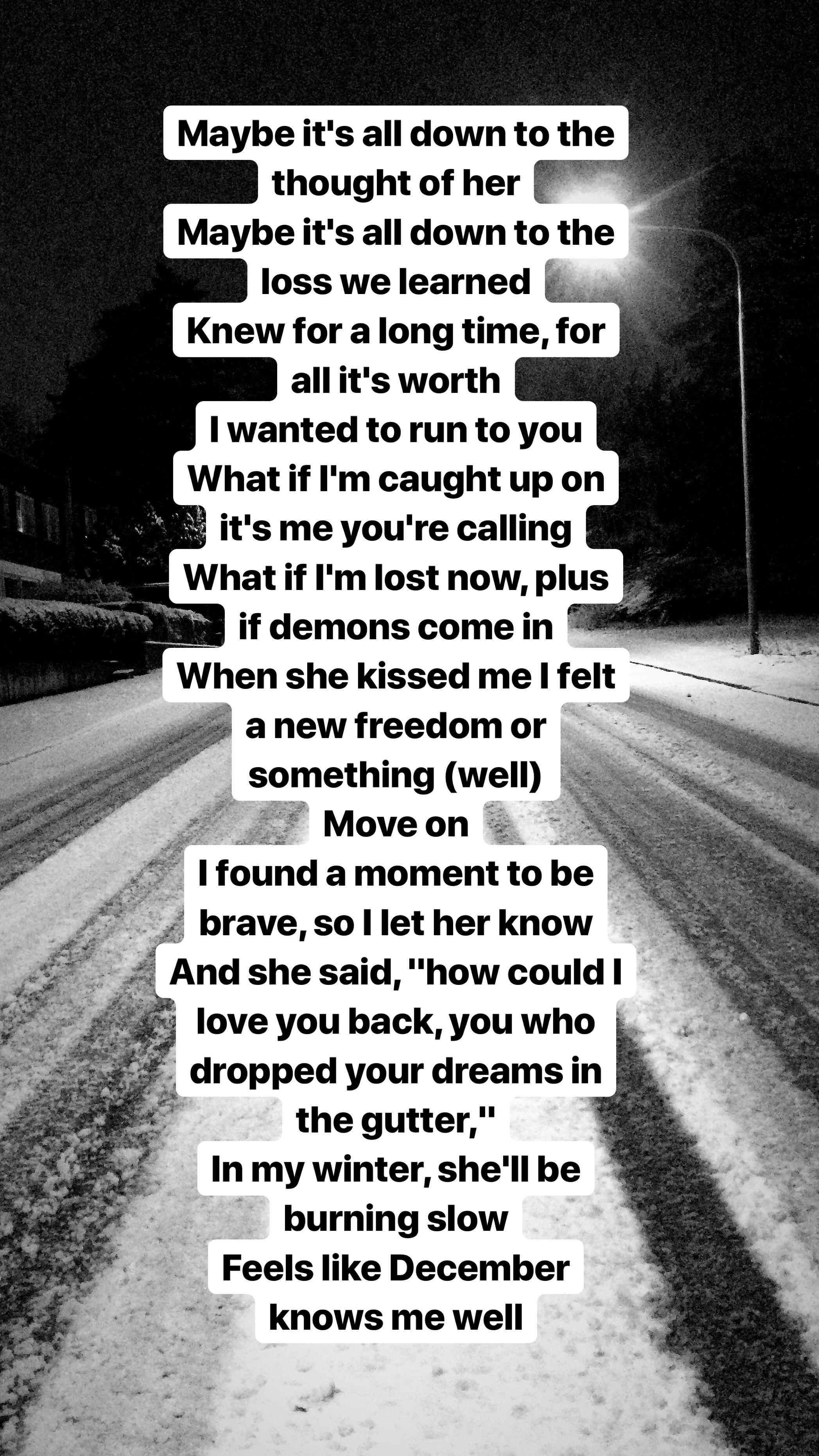 2095x3724 Dermot Kennedy Moments Passed. What Say You. Song Lyric