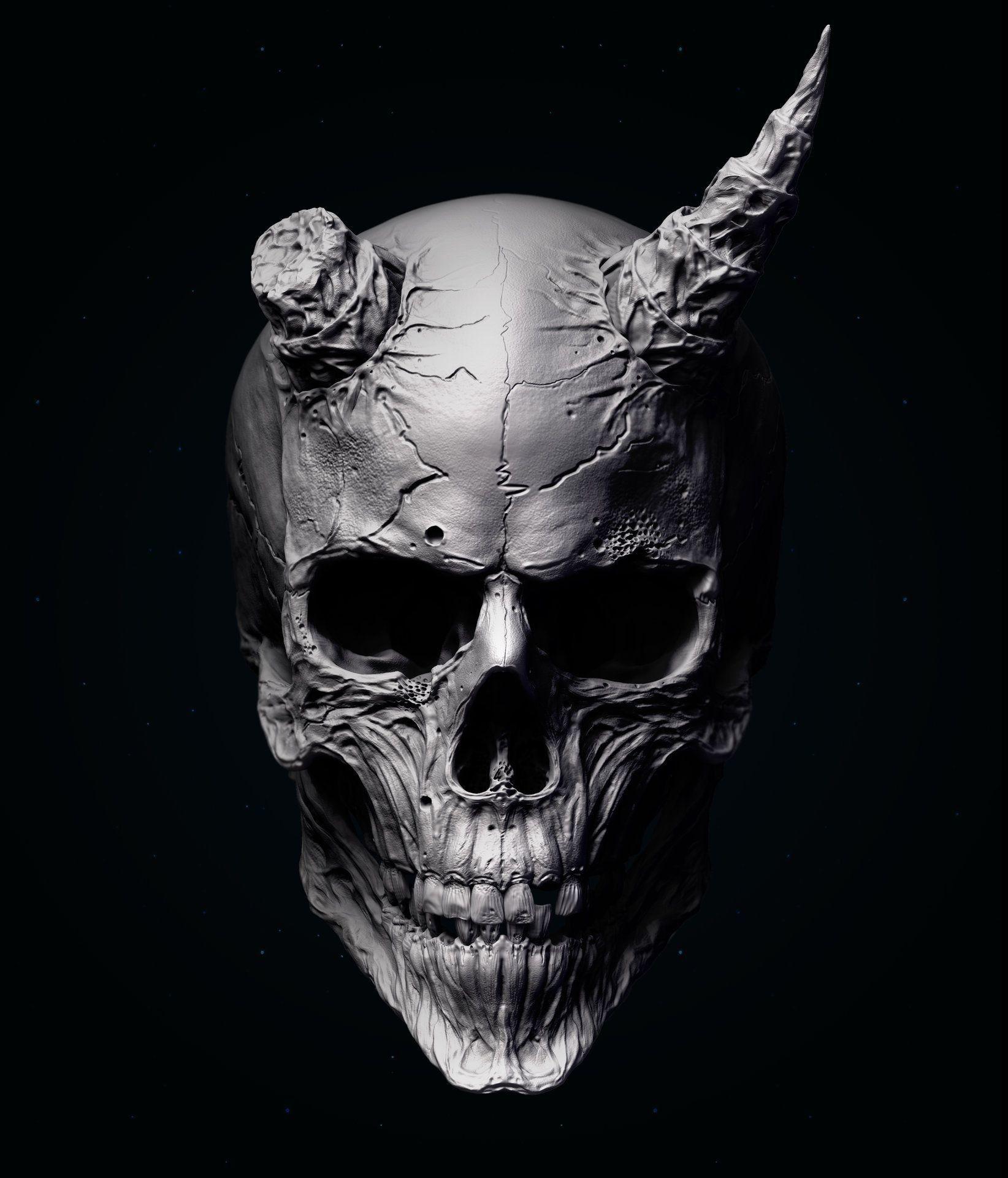 1644x1920 Oni Mask Wallpaper