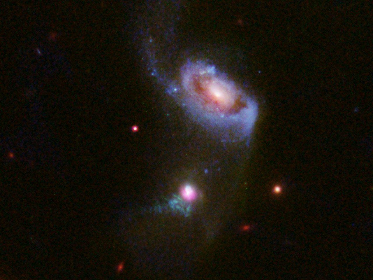 1280x960 Hubble views a supermassive black hole burping