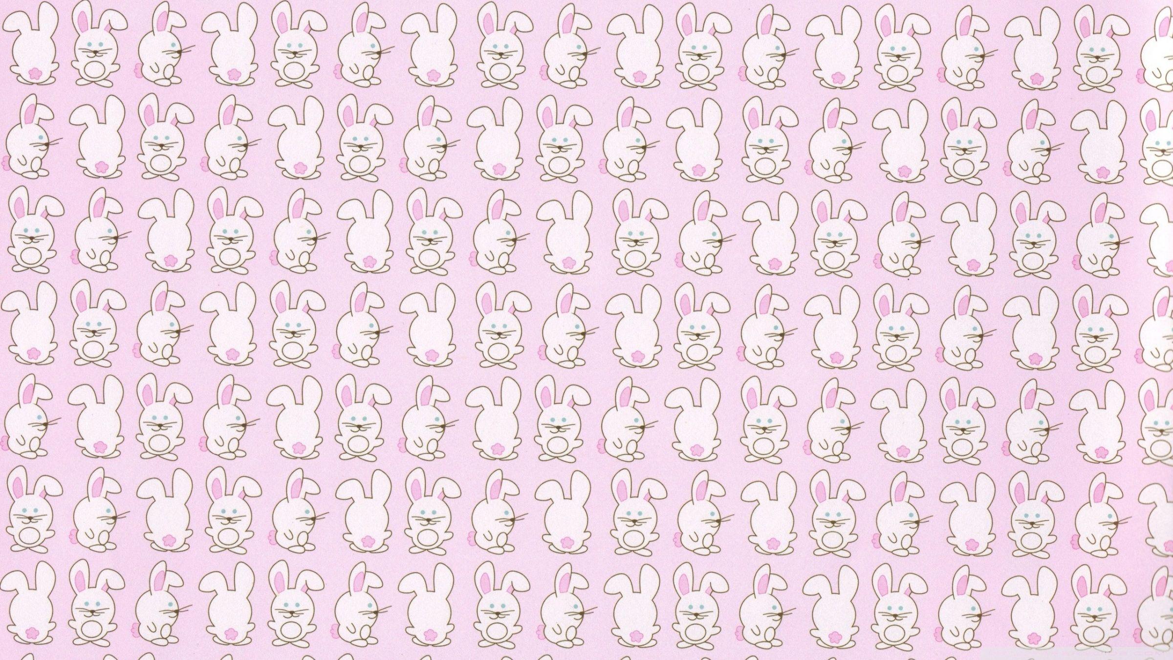 2400x1350 Bunny Pattern ❤ 4K HD Desktop Wallpaper for • Dual Monitor