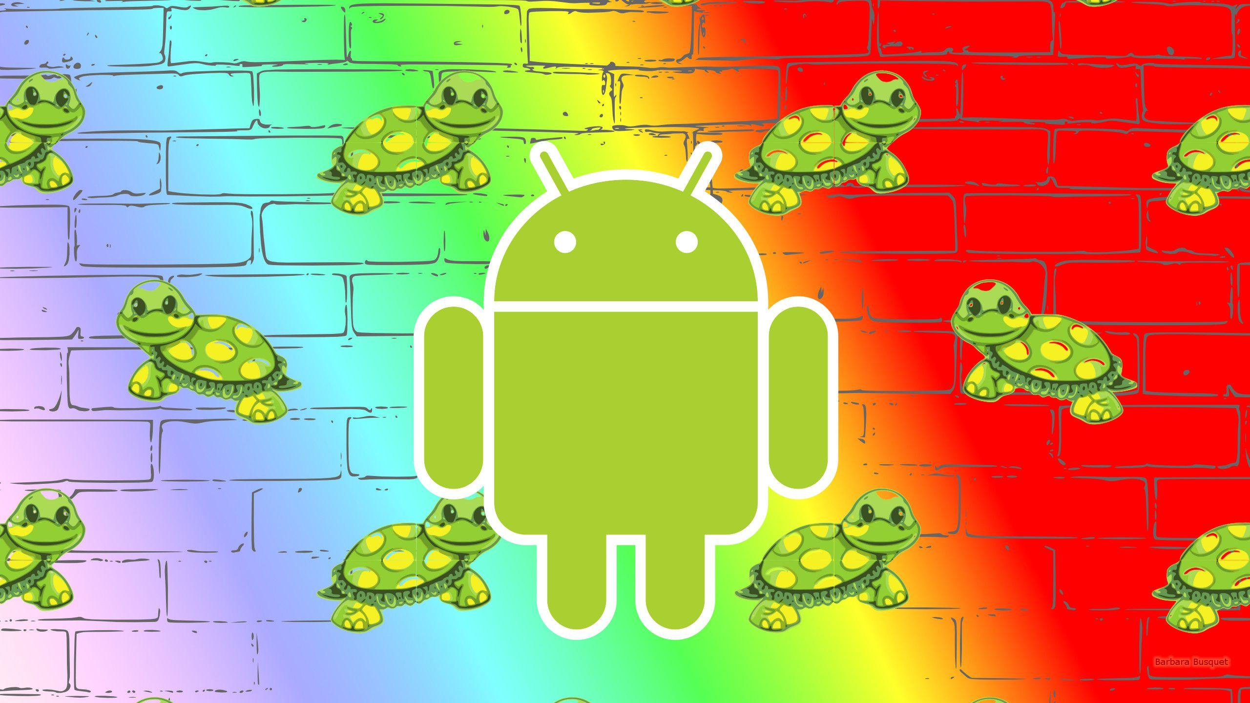 2560x1440 Android wallpaper with the green robot. Barbaras HD Wallpaper