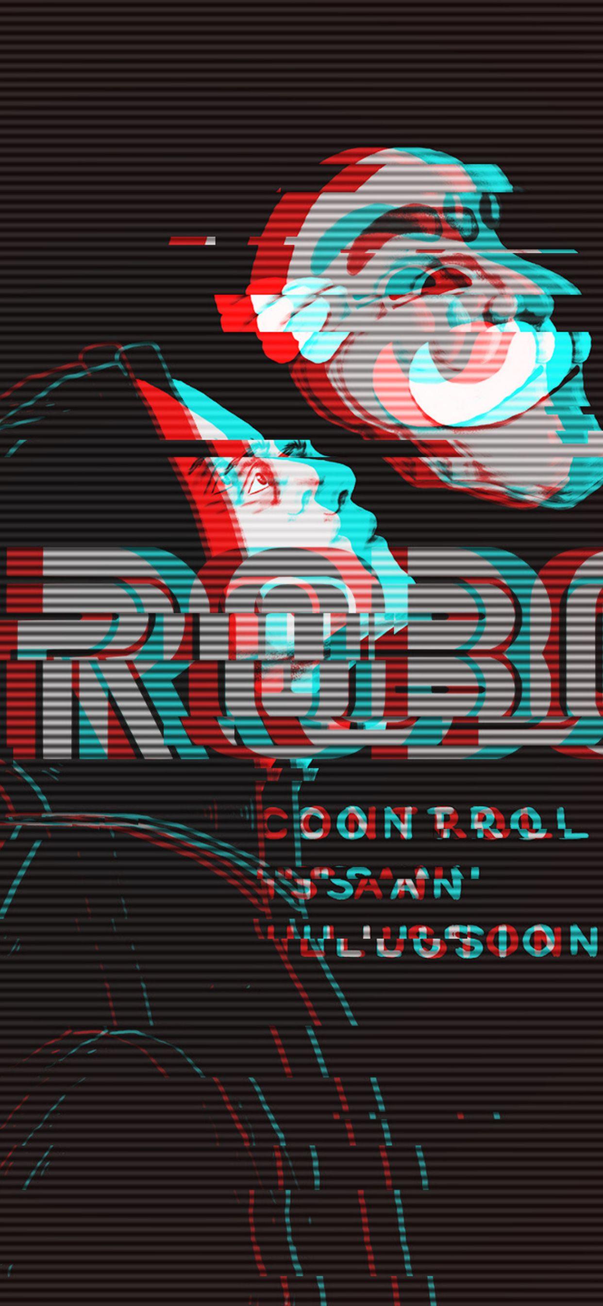1242x2688 Mr Robot Control Is An Illusion Art iPhone XS MAX