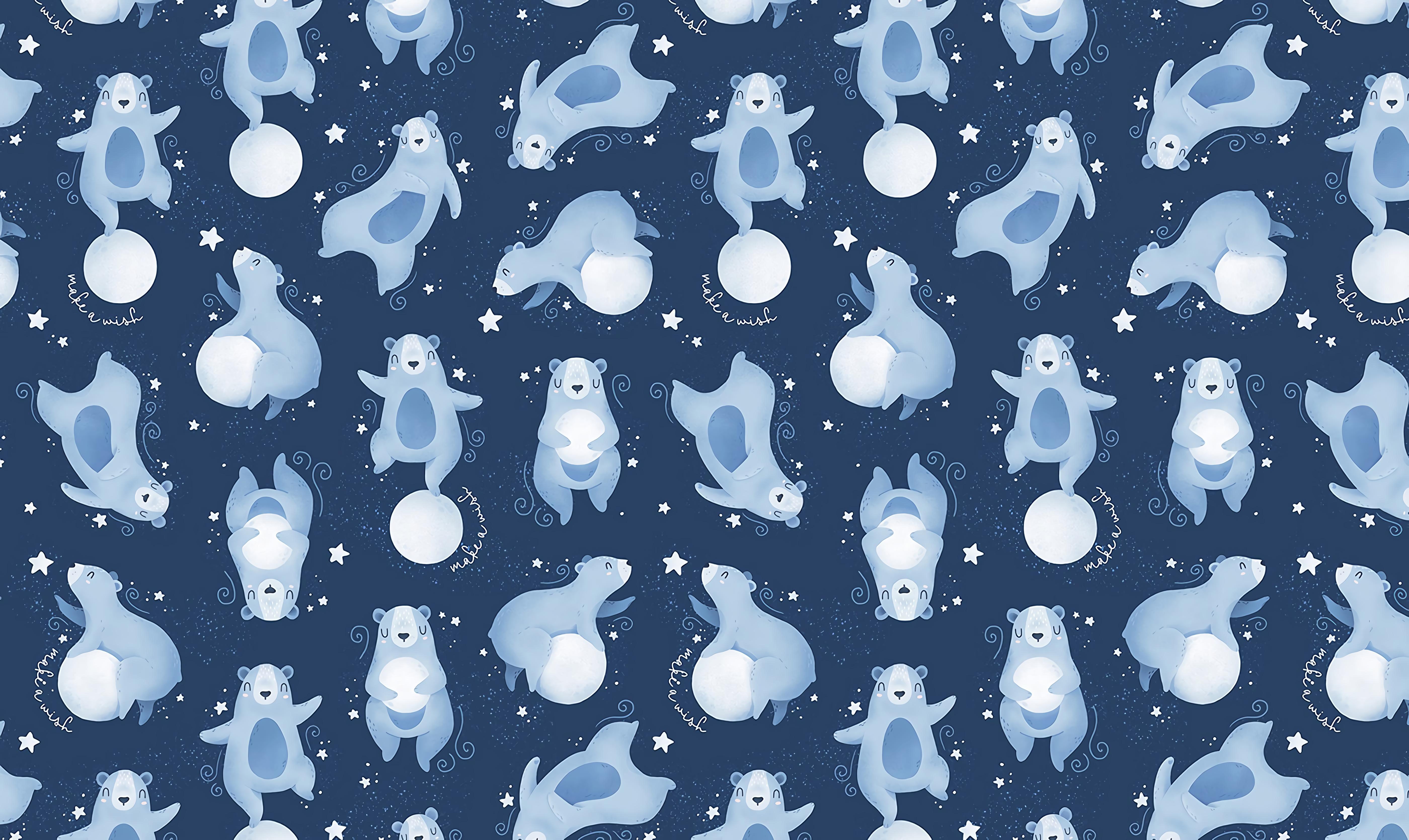 5600x3340 wallpaper bear, pattern, patterns, planet, animals HD