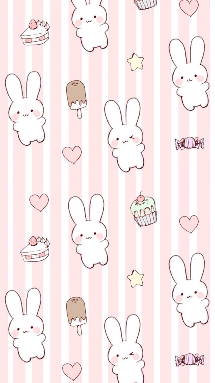 750x1334 Kawaii Bunny Wallpaper