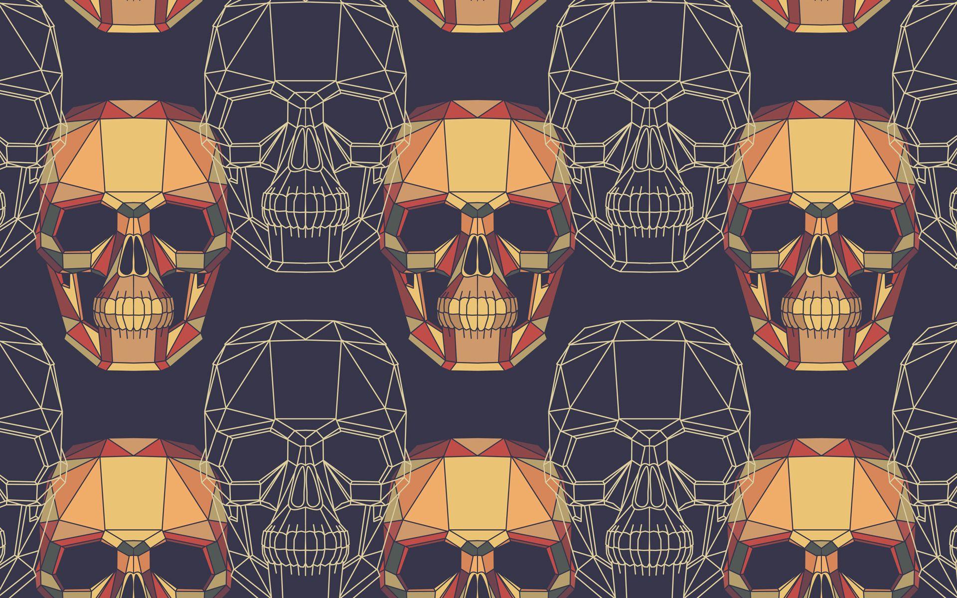1920x1200 Skull Pattern