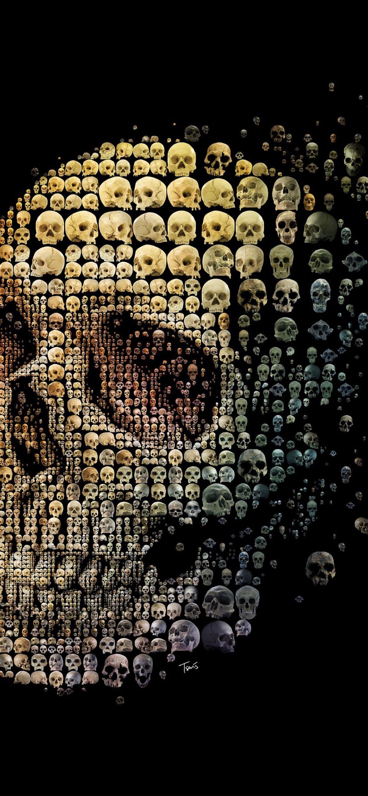 1242x2688 Cool skeleton. wallpaper.sc iPhone XS Max