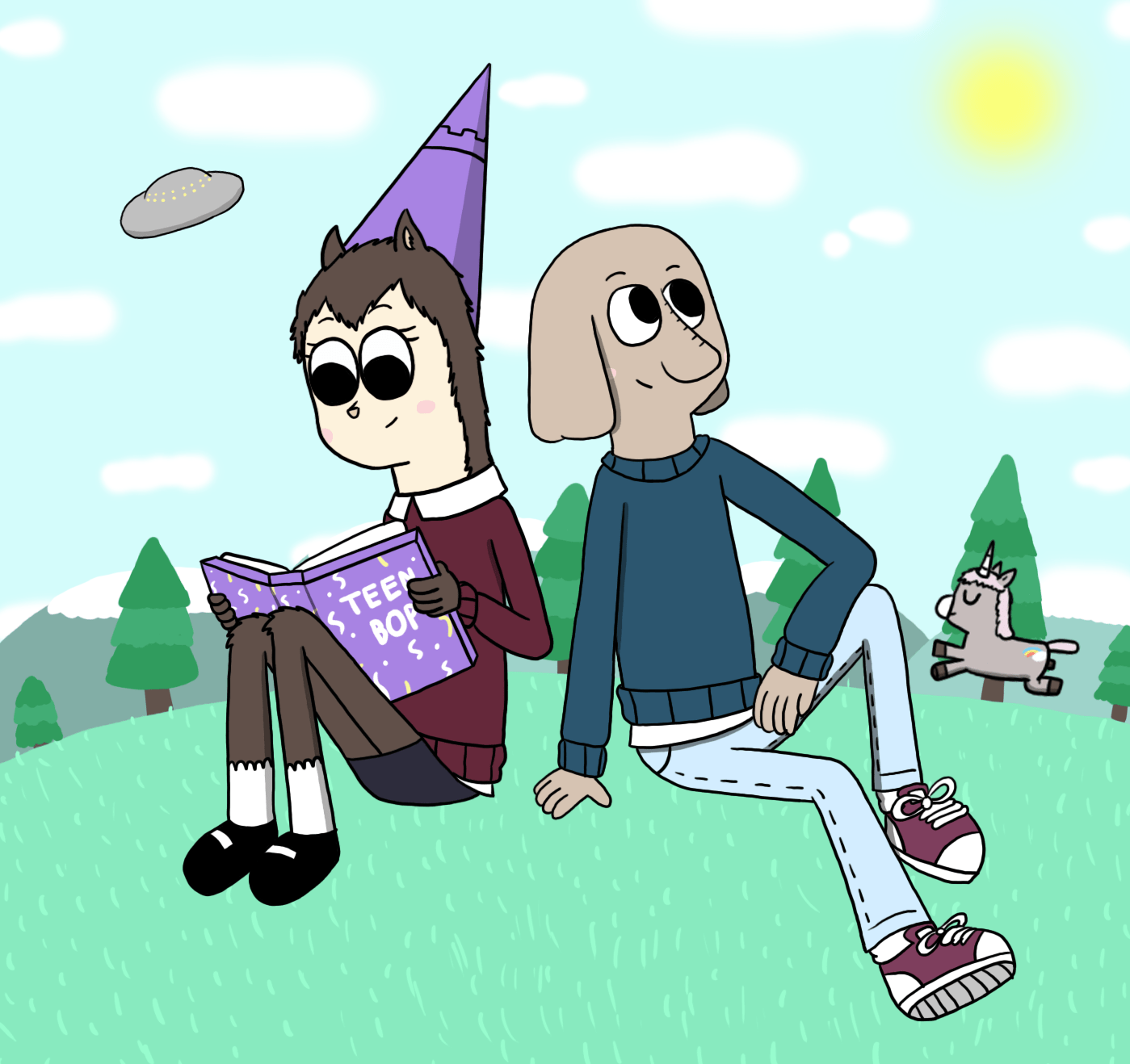 1399x1318 Summer Camp Island Wallpaper