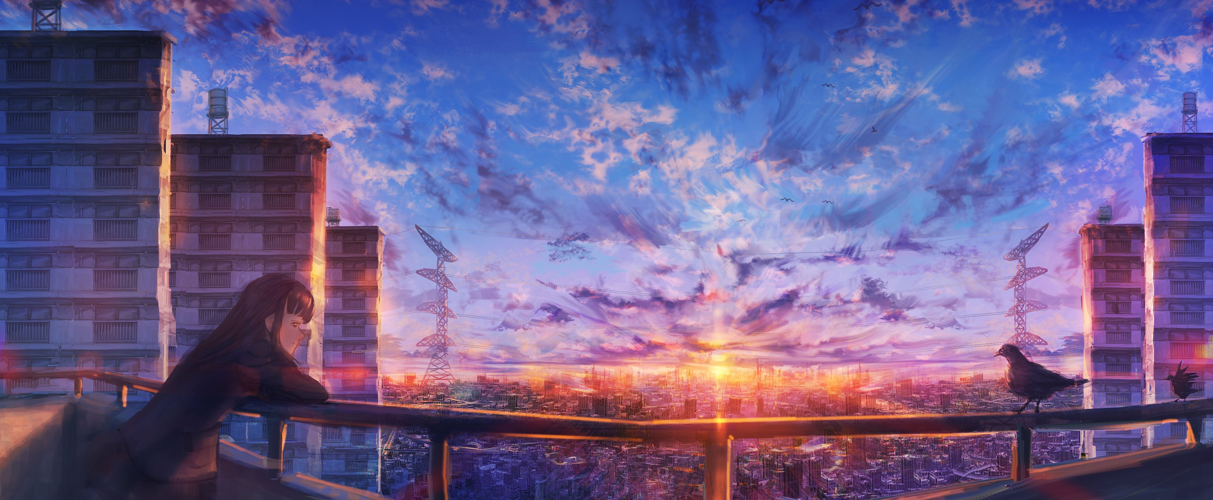 4000x1650 Anime HD Wallpaper by ナコモ