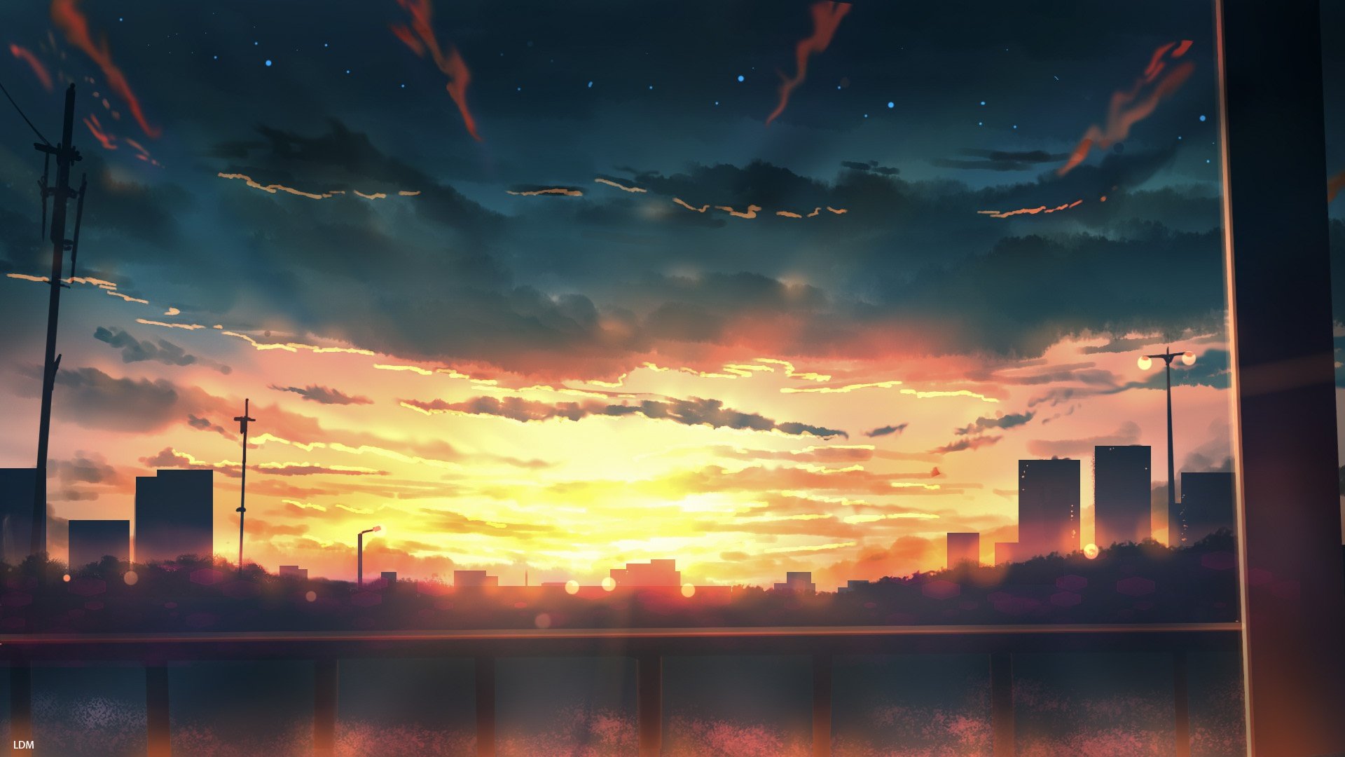 Anime City Sunset Wallpapers - Top Free Anime City Sunset Backgrounds ...