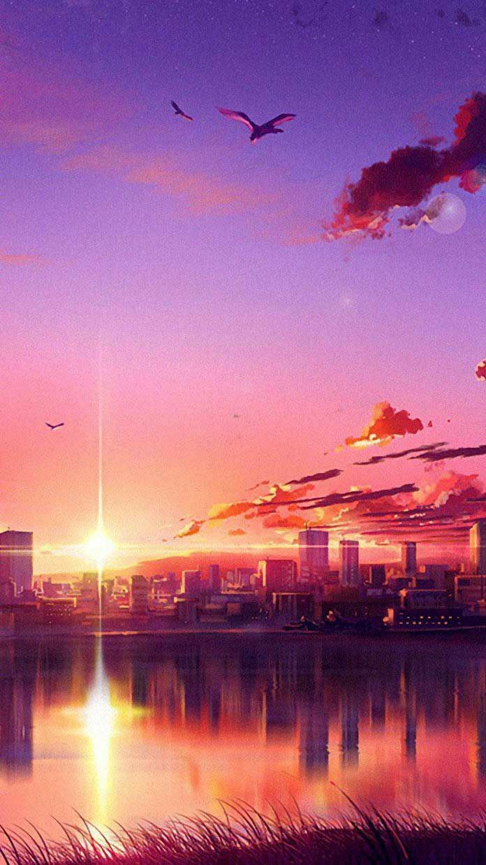 696x1238 Scenery wallpaper, Anime scenery