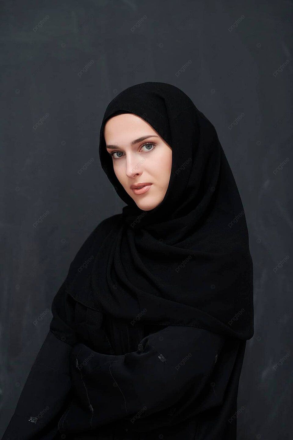 960x1440 Modern Young Muslim Woman In Black