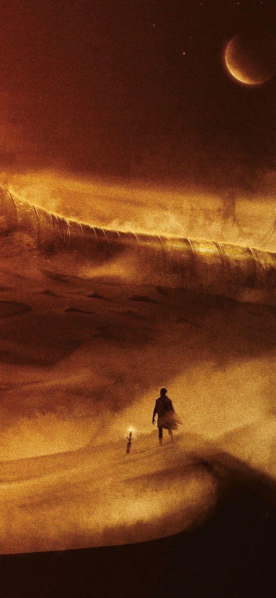 887x1920 Dune 2021 Graphic Artwork Wallpaper