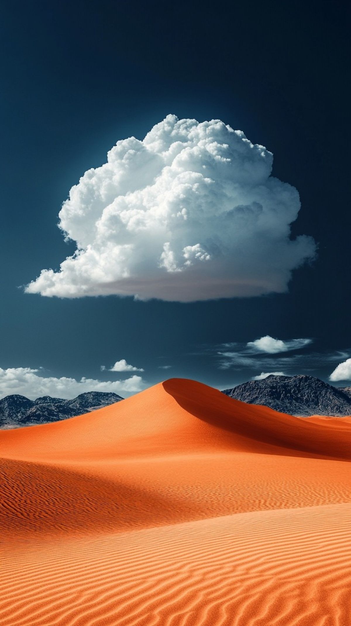 1200x2140 Cloud Over Sand Dune Wallpaper
