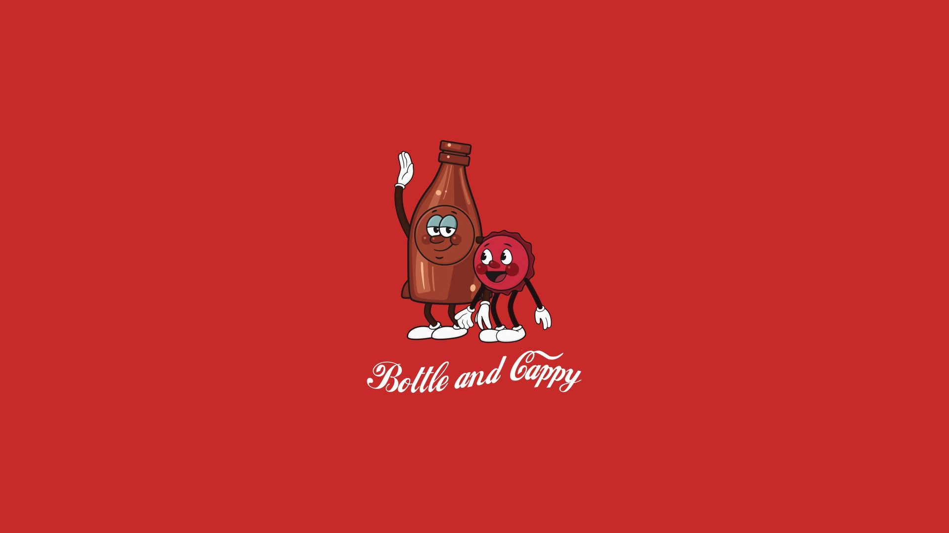 1920x1080 Wallpaper Minimalism, The game, Bottle