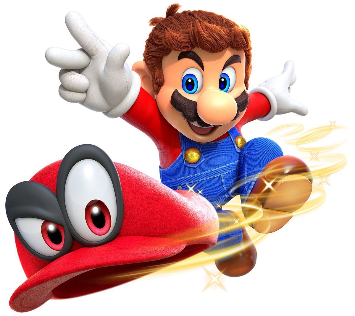 1200x1070 Mario Throwing Cappy Art Mario
