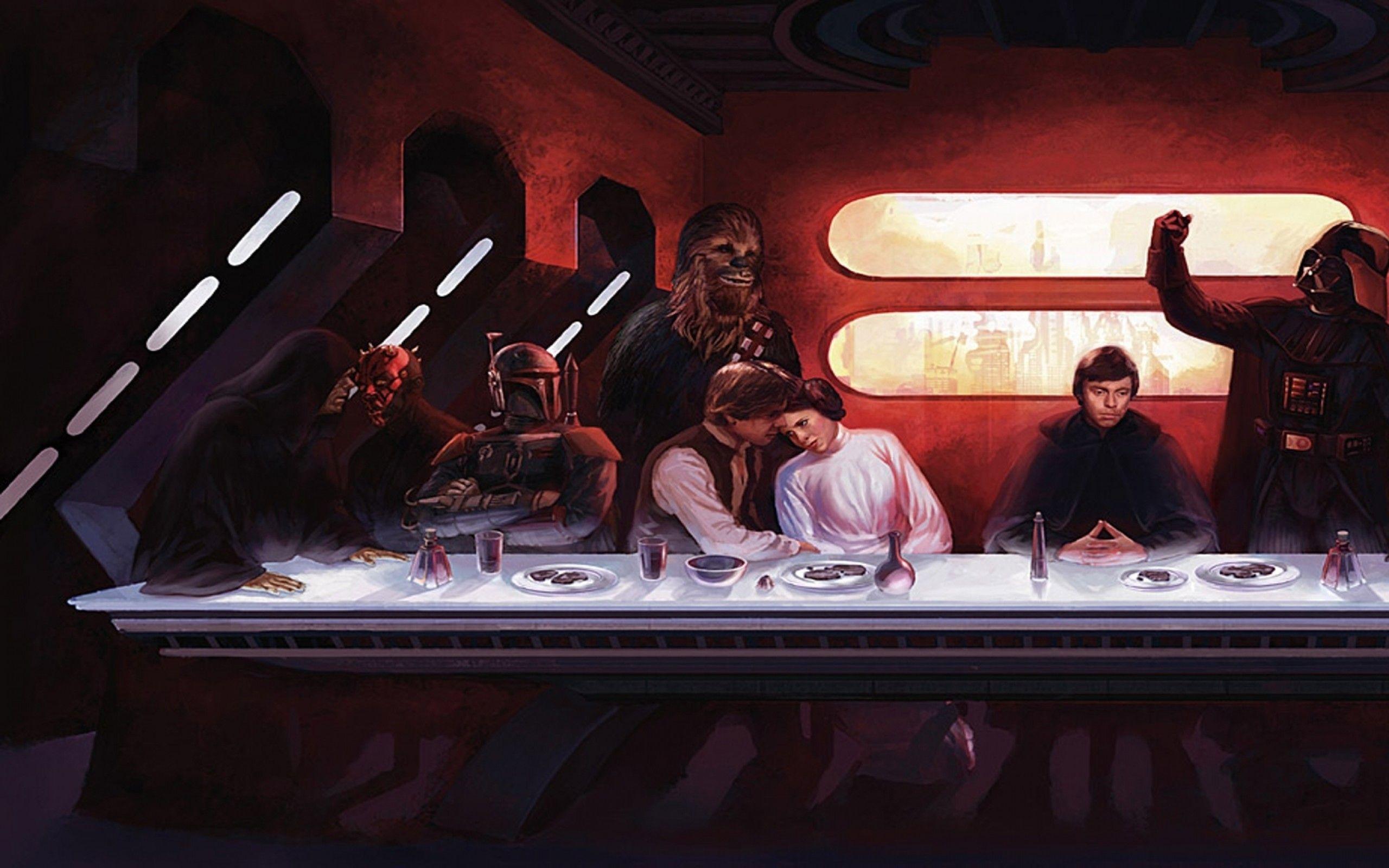 2560x1600 Star Wars Last Supper Wallpaper background picture