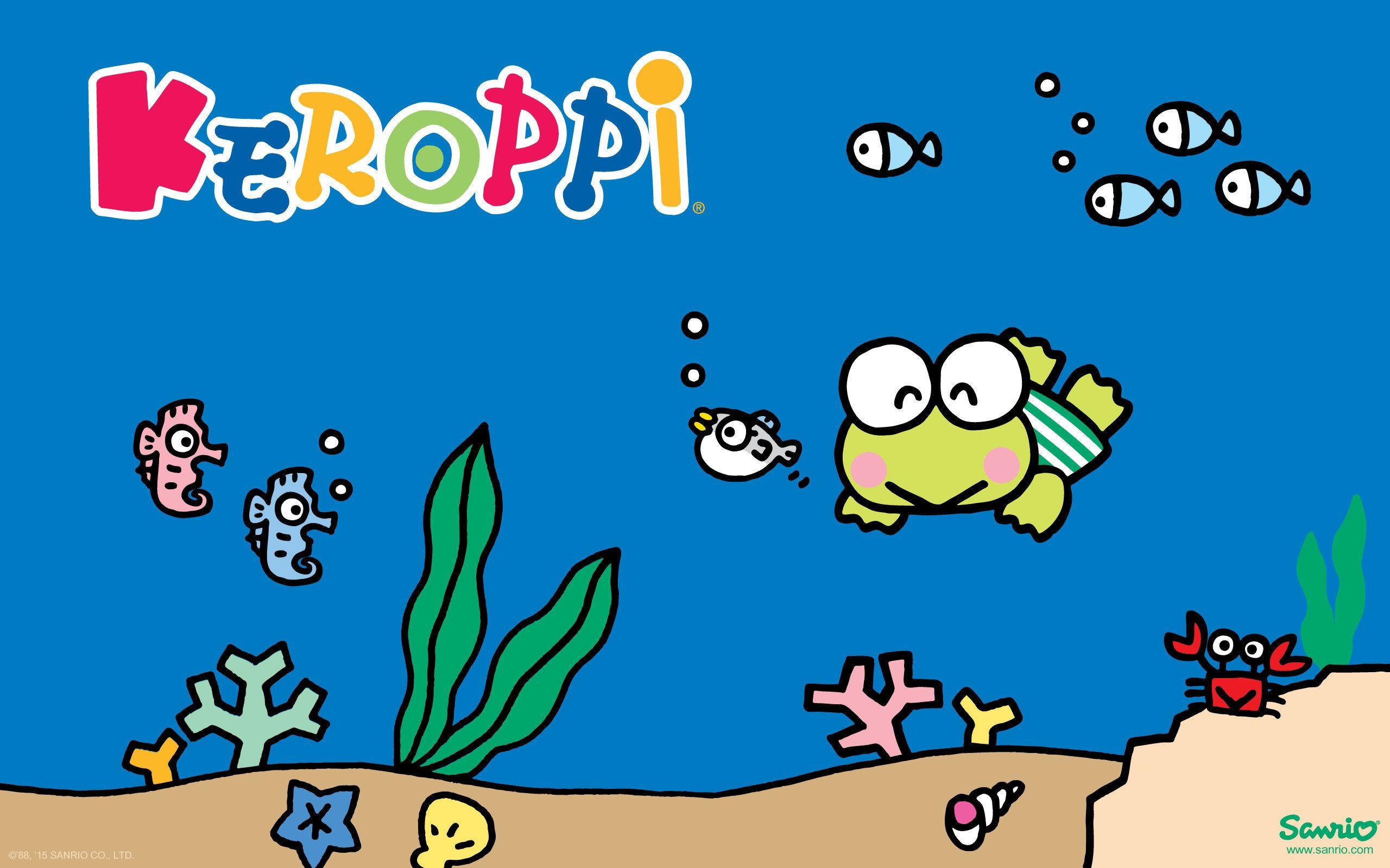 2560x1600 Keroppi Background: Dive Into