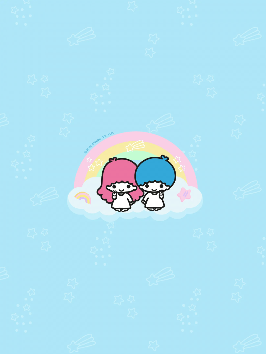 900x1200 Little Twin Stars Phone Wallpaper