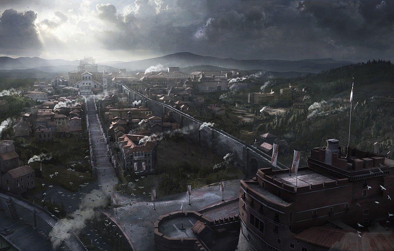 1332x850 Wallpaper the city, Italy, Rome, Assassin's Creed II