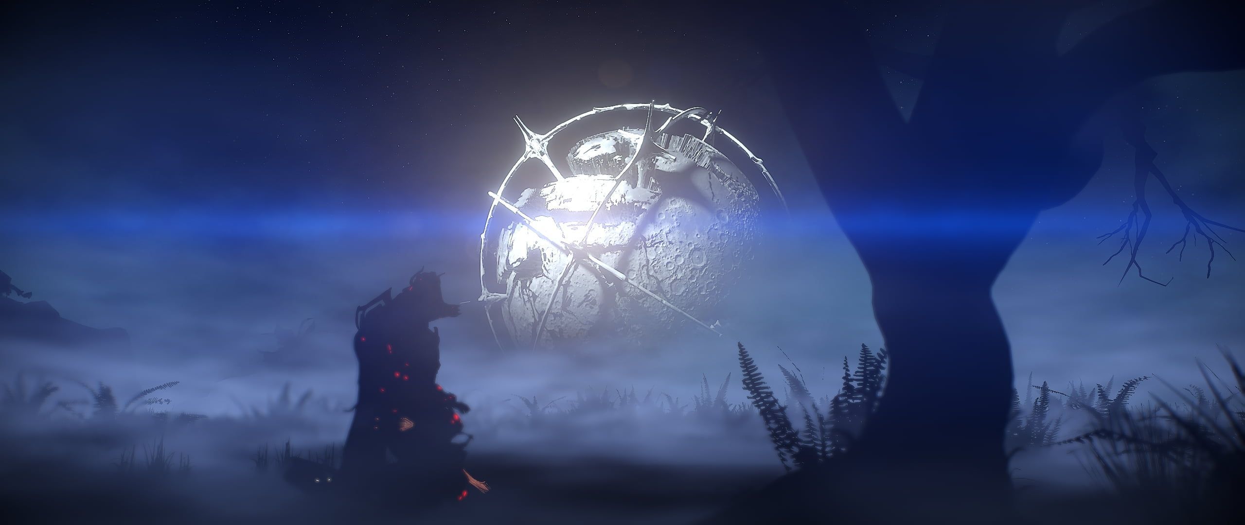 2560x1080 games, Moon, Excalibur Warframe